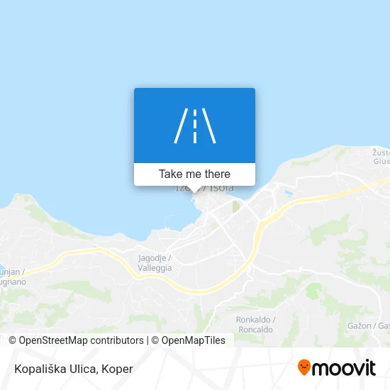 Kopališka Ulica map