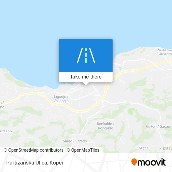 Partizanska Ulica map