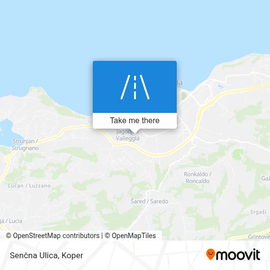Senčna Ulica map