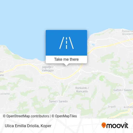 Ulica Emilia Driolia map