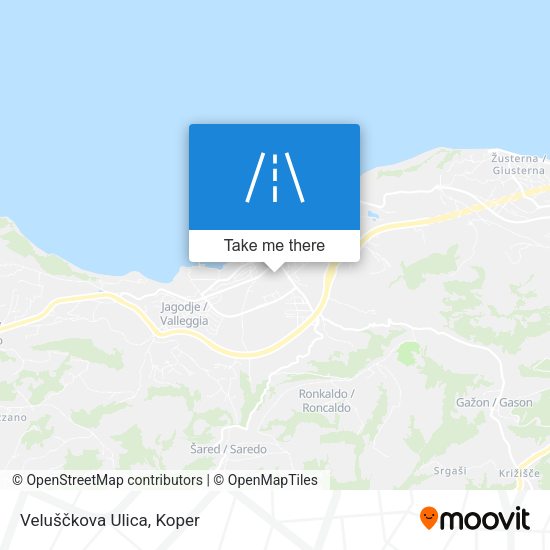 Veluščkova Ulica map