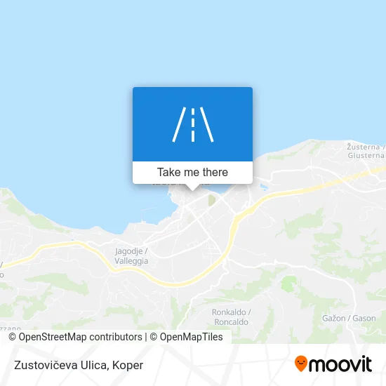 Zustovičeva Ulica map