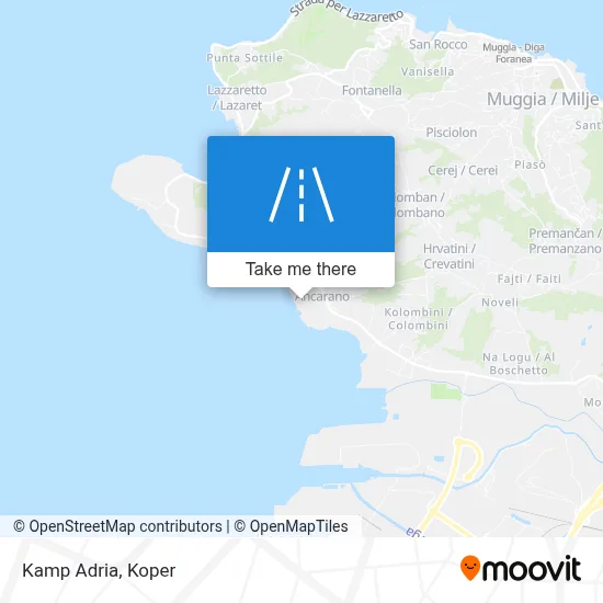 Kamp Adria map
