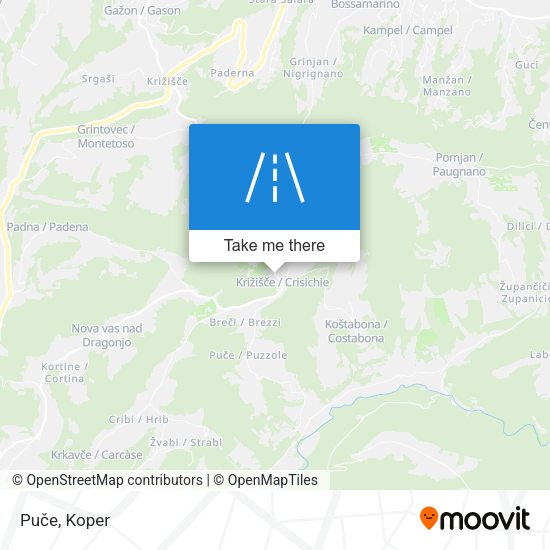 Puče map
