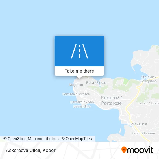 Aškerčeva Ulica map