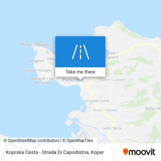 Koprska Cesta - Strada Di Capodistria map