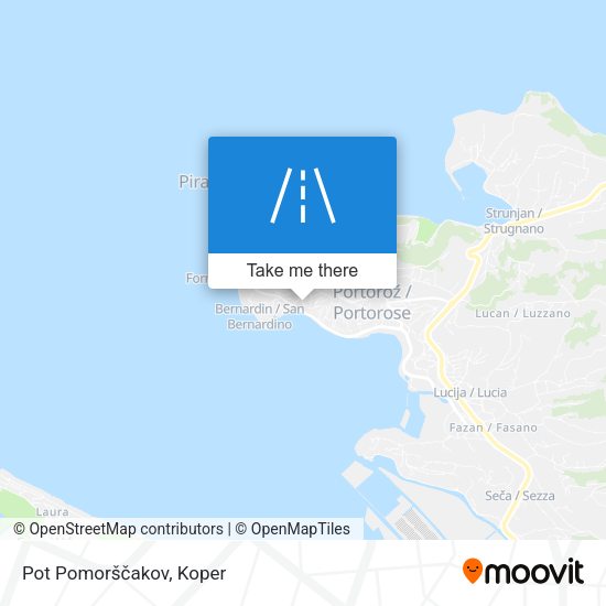 Pot Pomorščakov map