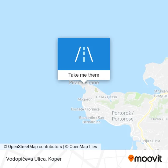 Vodopičeva Ulica map