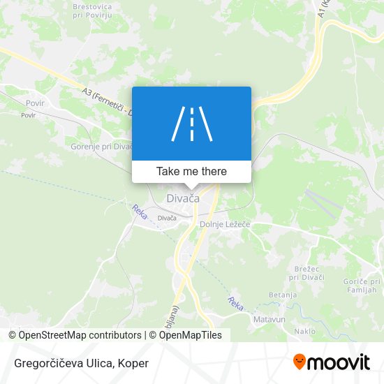 Gregorčičeva Ulica map