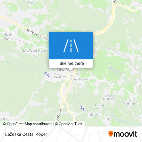 Ležeška Cesta map