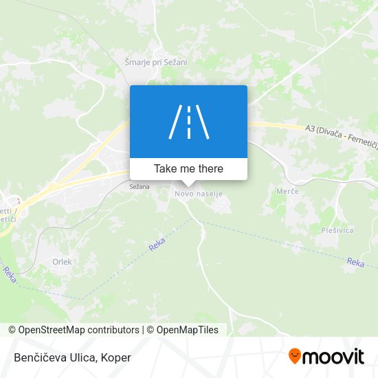 Benčičeva Ulica map