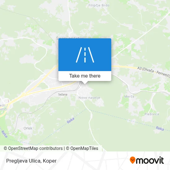 Pregljeva Ulica map