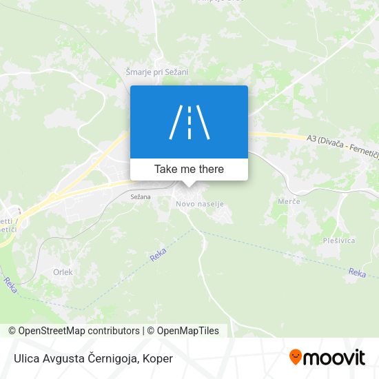 Ulica Avgusta Černigoja map