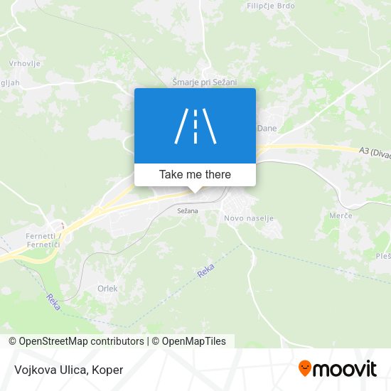 Vojkova Ulica map