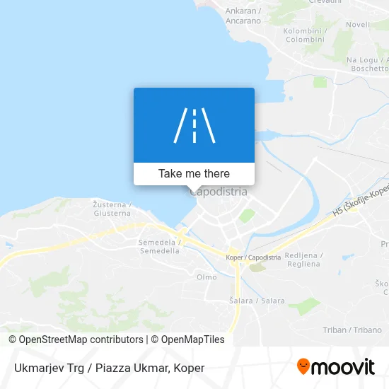 Ukmarjev Trg / Piazza Ukmar map