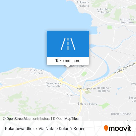Kolaričeva Ulica / Via Natale Kolarič map