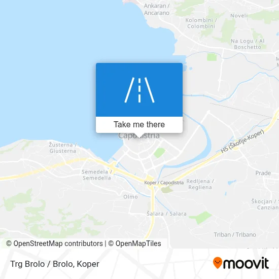 Trg Brolo / Brolo map