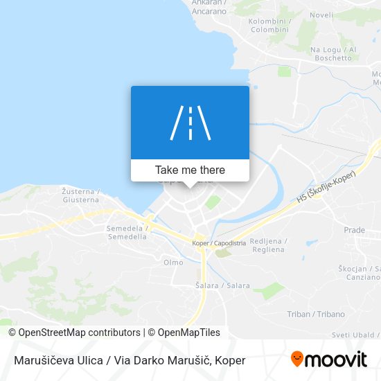 Marušičeva Ulica / Via Darko Marušič map