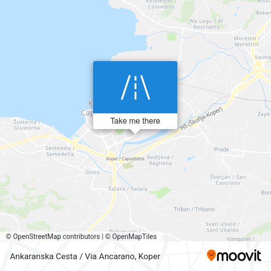 Ankaranska Cesta / Via Ancarano map