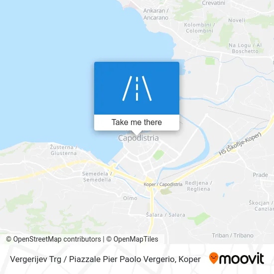 Vergerijev Trg / Piazzale Pier Paolo Vergerio map