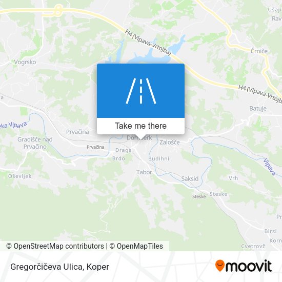 Gregorčičeva Ulica map