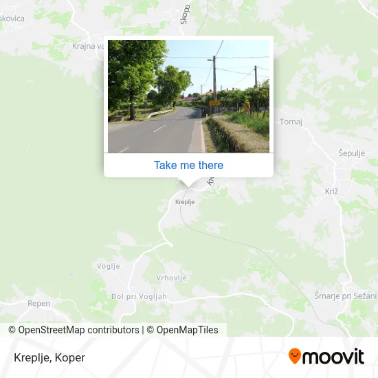 Kreplje map