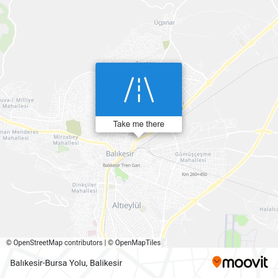 Balıkesir-Bursa Yolu map