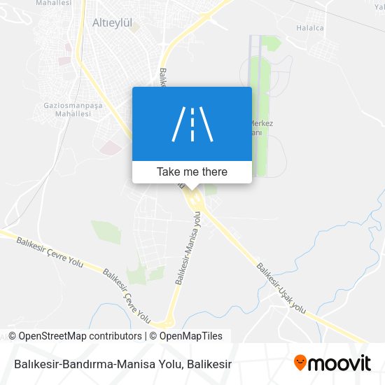 Balıkesir-Bandırma-Manisa Yolu map