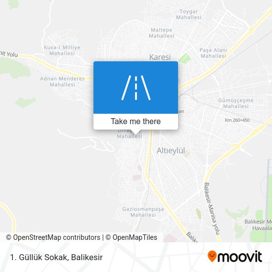 1. Güllük Sokak map