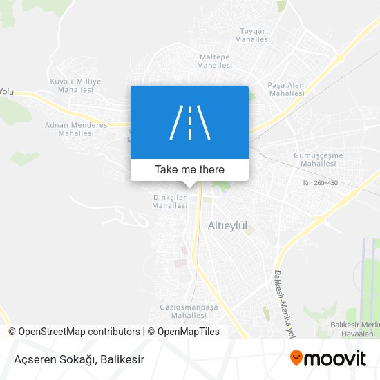 Açseren Sokağı map
