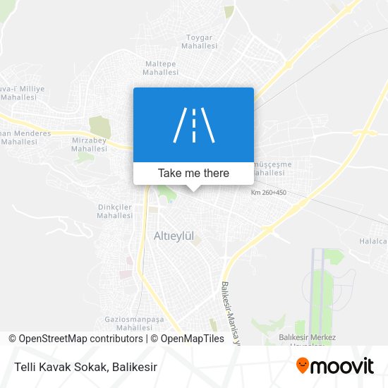 Telli Kavak Sokak map