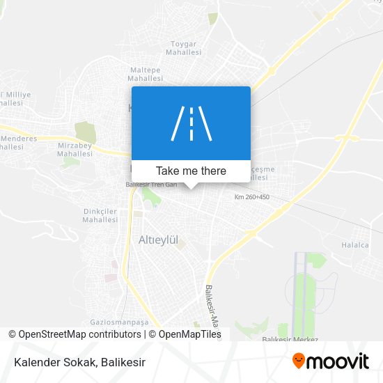 Kalender Sokak map