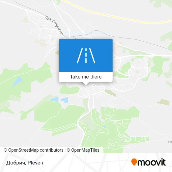 Карта Добрич