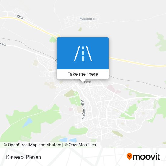 Кичево map