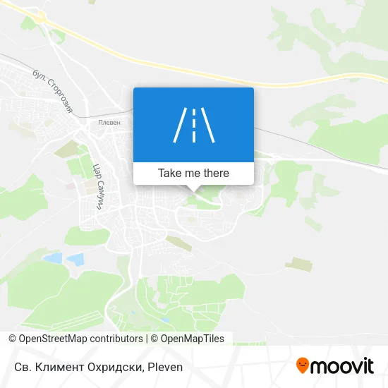 Карта Св. Климент Охридски