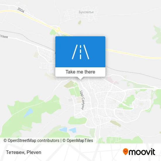 Карта Тетевен