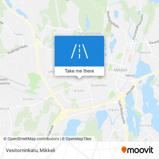 Vesitorninkatu map