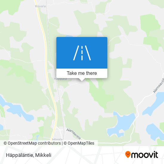 Häppäläntie map