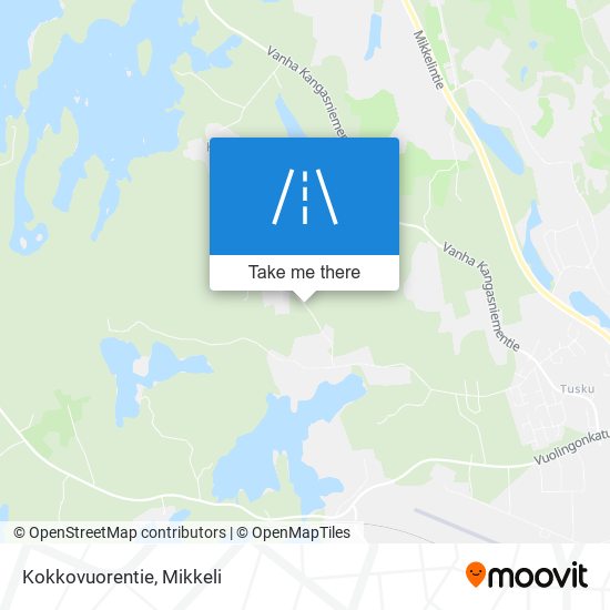 Kokkovuorentie map