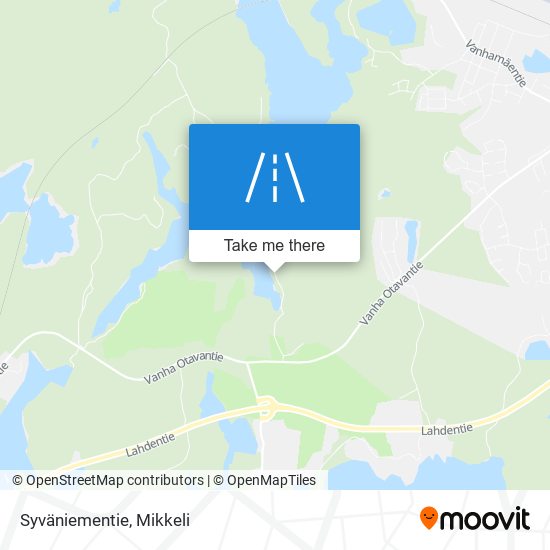 Syväniementie map