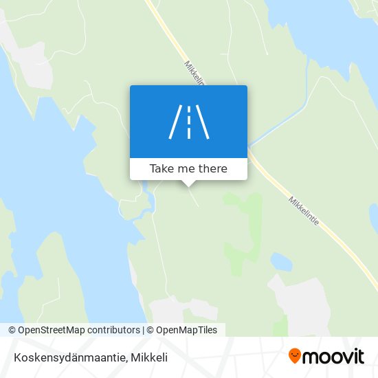 Koskensydänmaantie map