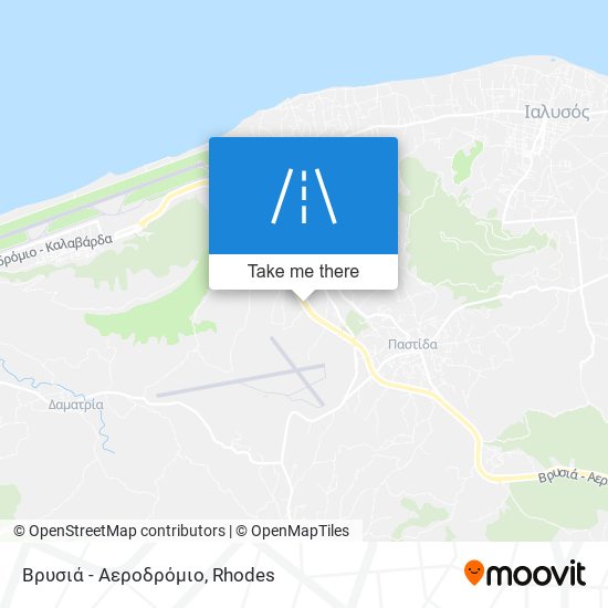 Βρυσιά - Αεροδρόμιο map