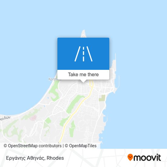 Εργάνης Αθηνάς map