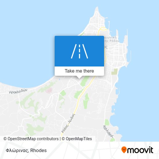 Φλώρινας map