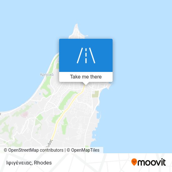 Ιφιγένειας map