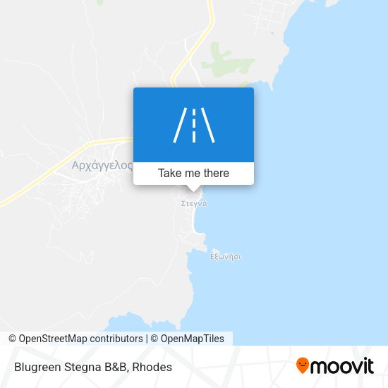 Blugreen Stegna B&B map