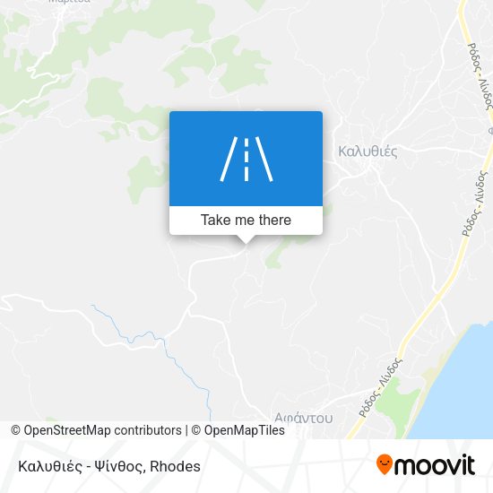 Καλυθιές - Ψίνθος map