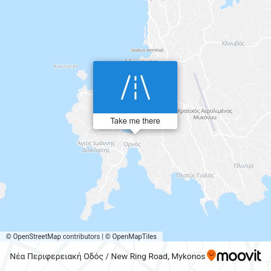Νέα Περιφερειακή Οδός / New Ring Road map