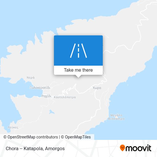 Chora -- Katapola map