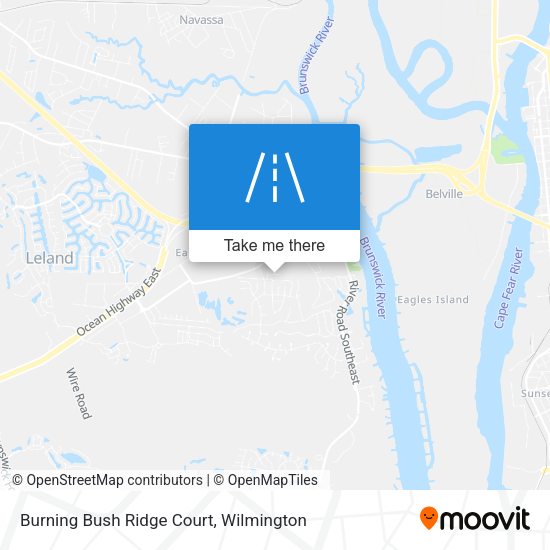 Burning Bush Ridge Court map
